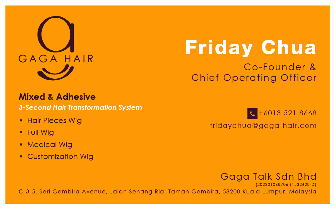 FRIDAY CHUA NAME CARD